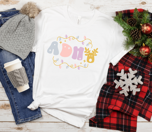 ADH-Deer Funny Christmas T-shirt Funny Holiday Shirt