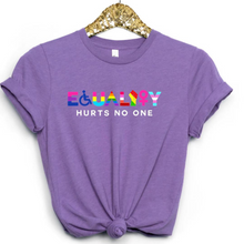 Load image into Gallery viewer, Equality Hurts No One T-shirt LGBTQ Ally Rainbow Pride Shirt