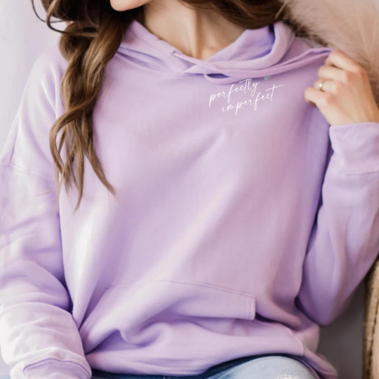 Perfectly Imperfect Lavender Hoodie