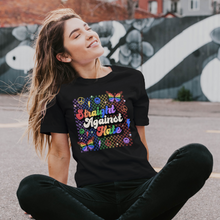 Load image into Gallery viewer, Straight Against Hate Shirt LGBTQ Ally Rainbow Pride Shirt