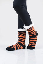 Load image into Gallery viewer, Tiger Sherpa Cozy Socks