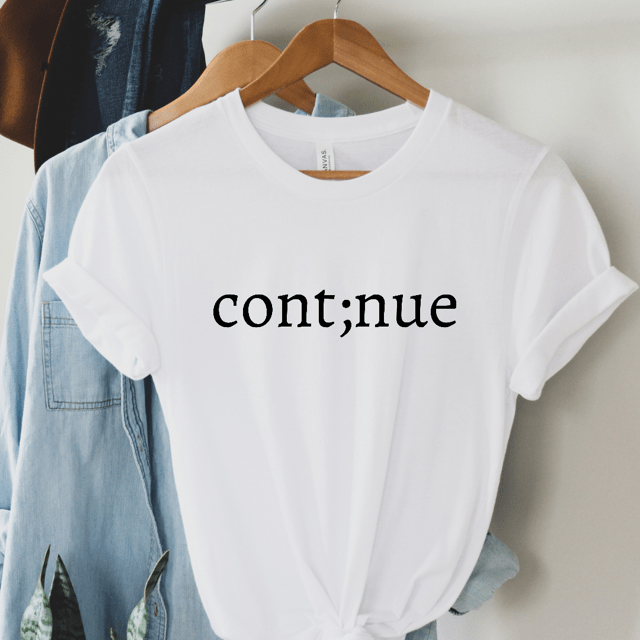 Continue Semicolon T-Shirt