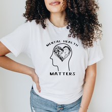 Load image into Gallery viewer, Mental Health Matters Heart T-Shirt
