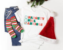 Load image into Gallery viewer, Naughty Nice Anxious T-Shirt